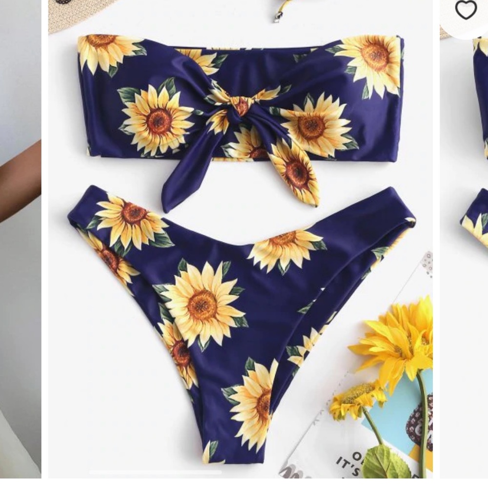 Zaful sunflower bikini Set